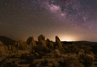 Desert night sky